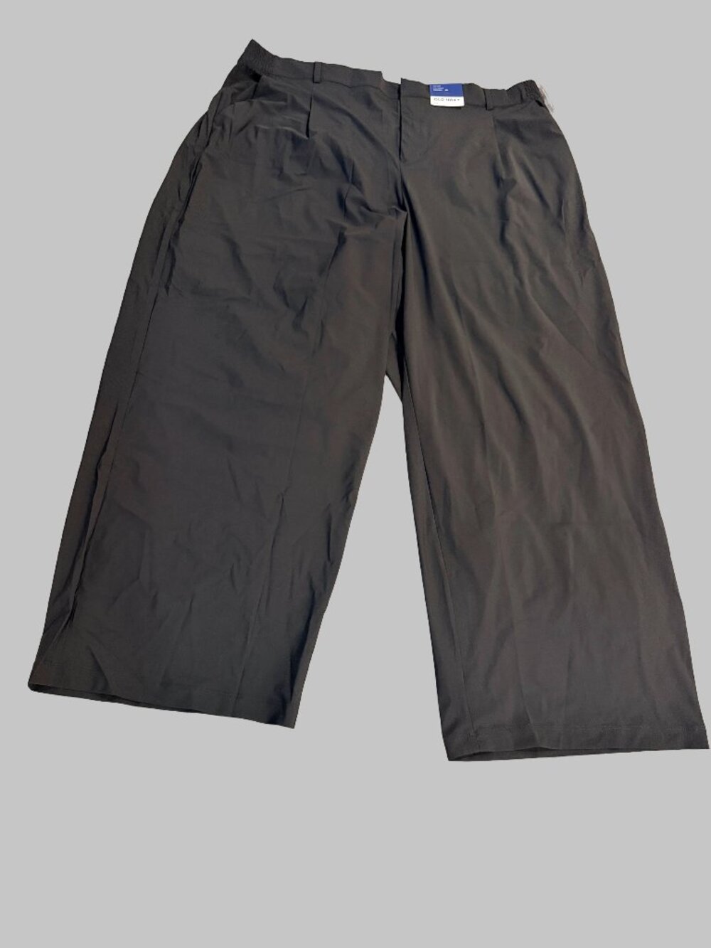 NWT Old Navy High-Waisted SleekTech Trouser Pants Black